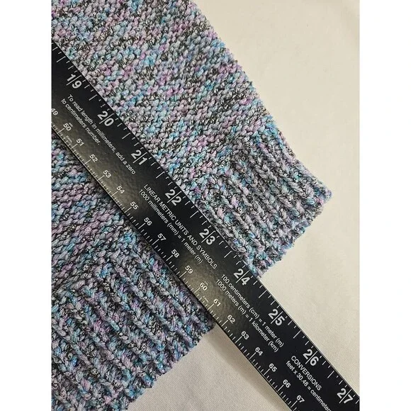 Talbots Sweater Women's Size Petite Small?‎ Pastel Coastal Cotton Blend Crochet - Picture 6 of 6